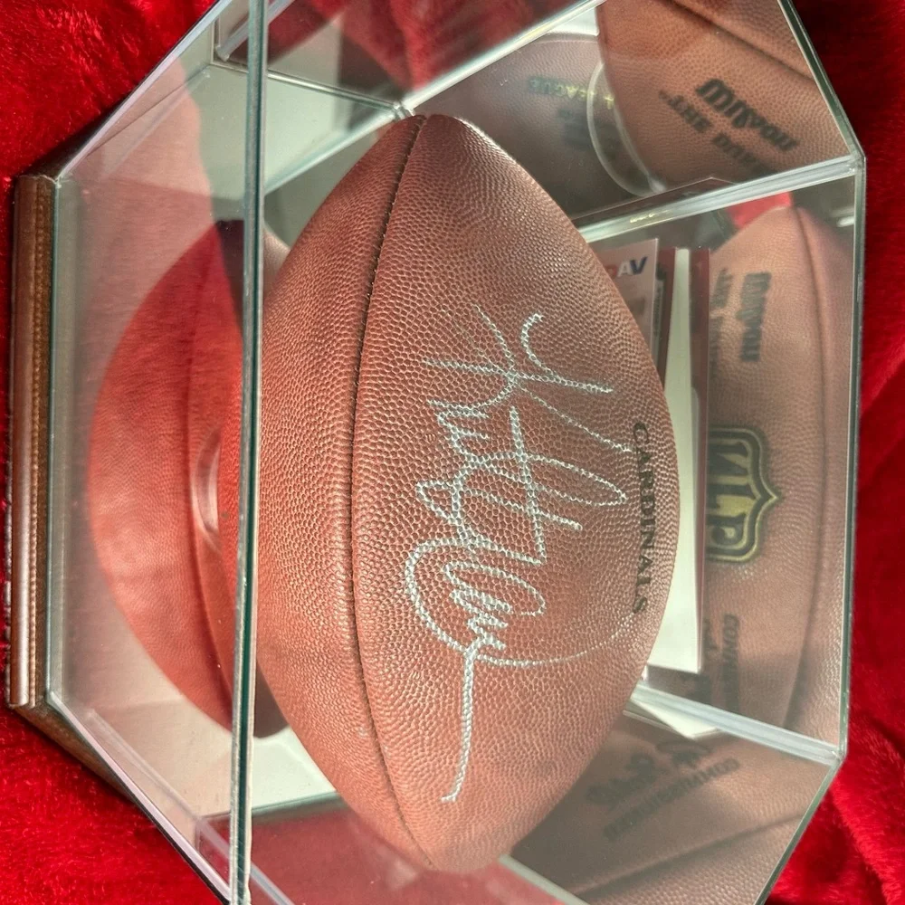 Kurt Warner certified autographed football - Picture 3 of 3